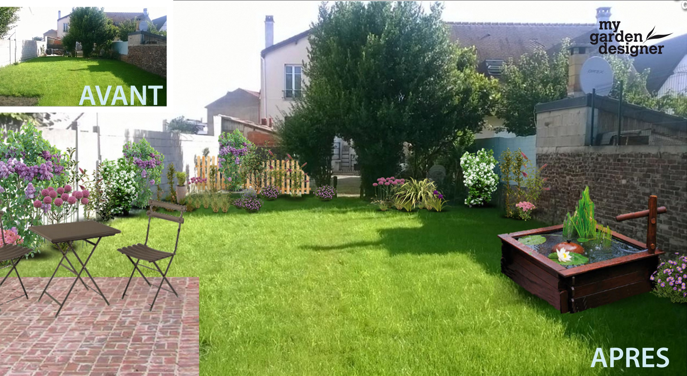 amenagement jardin 150m2