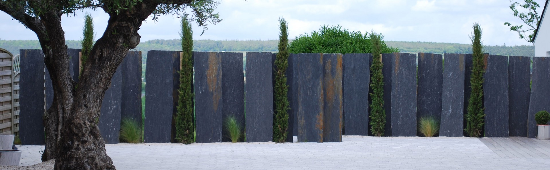 amenagement jardin ardoise