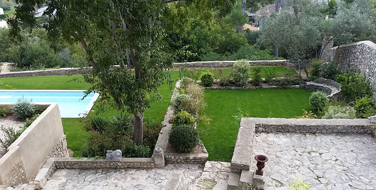 amenagement jardin restanque
