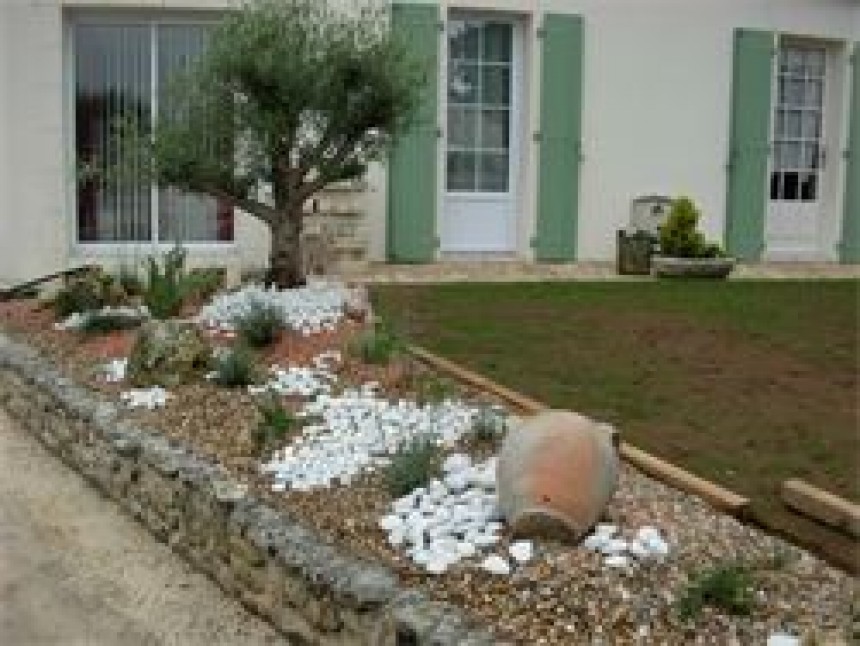 decoration exterieur avec galets