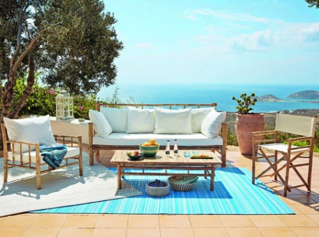 decoration exterieur turquoise