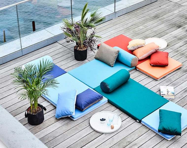 decoration exterieur turquoise