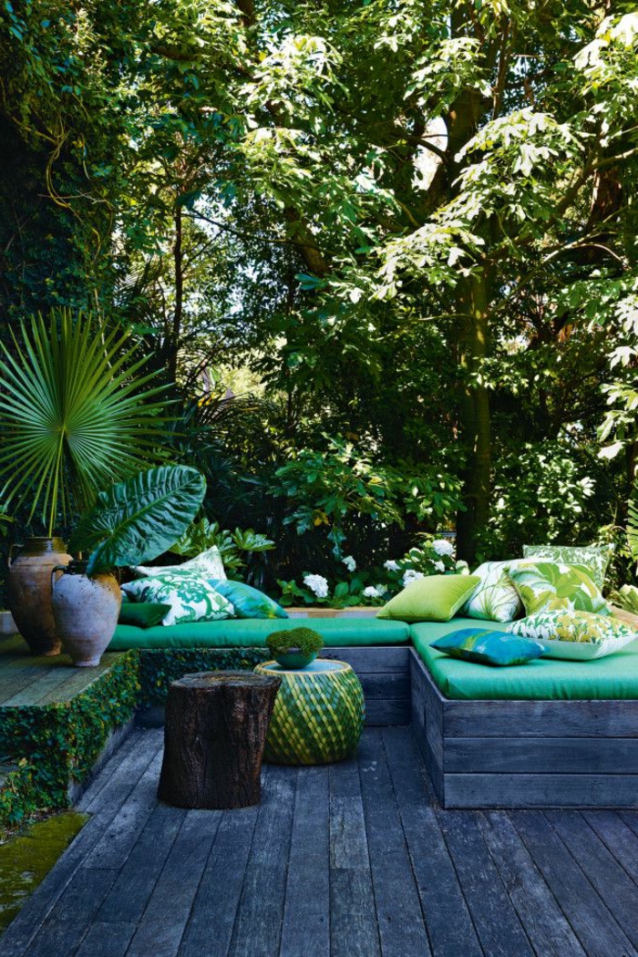 decoration exterieur turquoise