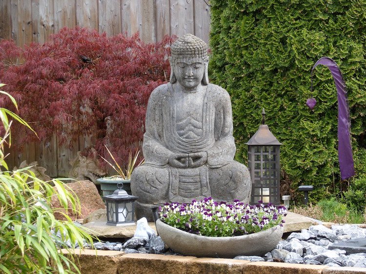 decoration jardin bouddha