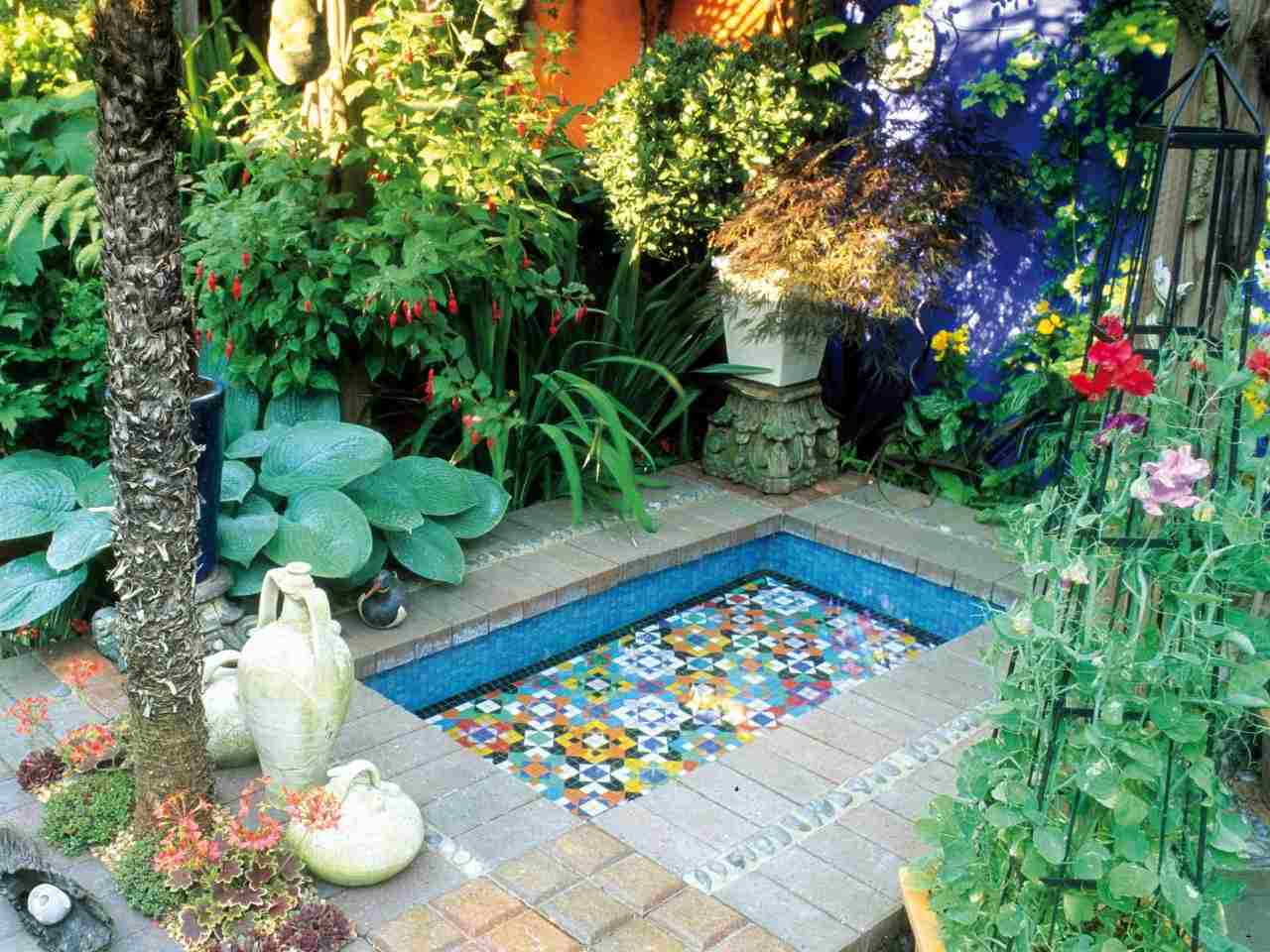 decoration jardin couleur