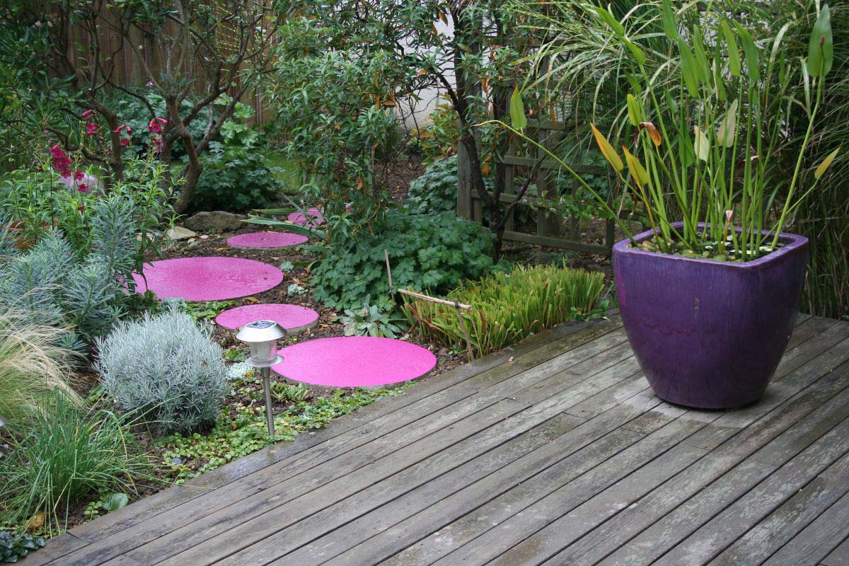 decoration jardin couleur