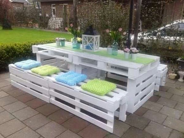 decoration jardin en palette
