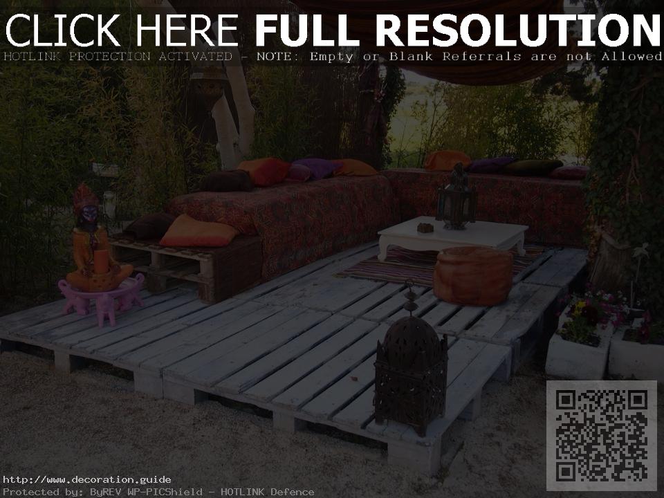 decoration jardin en palette