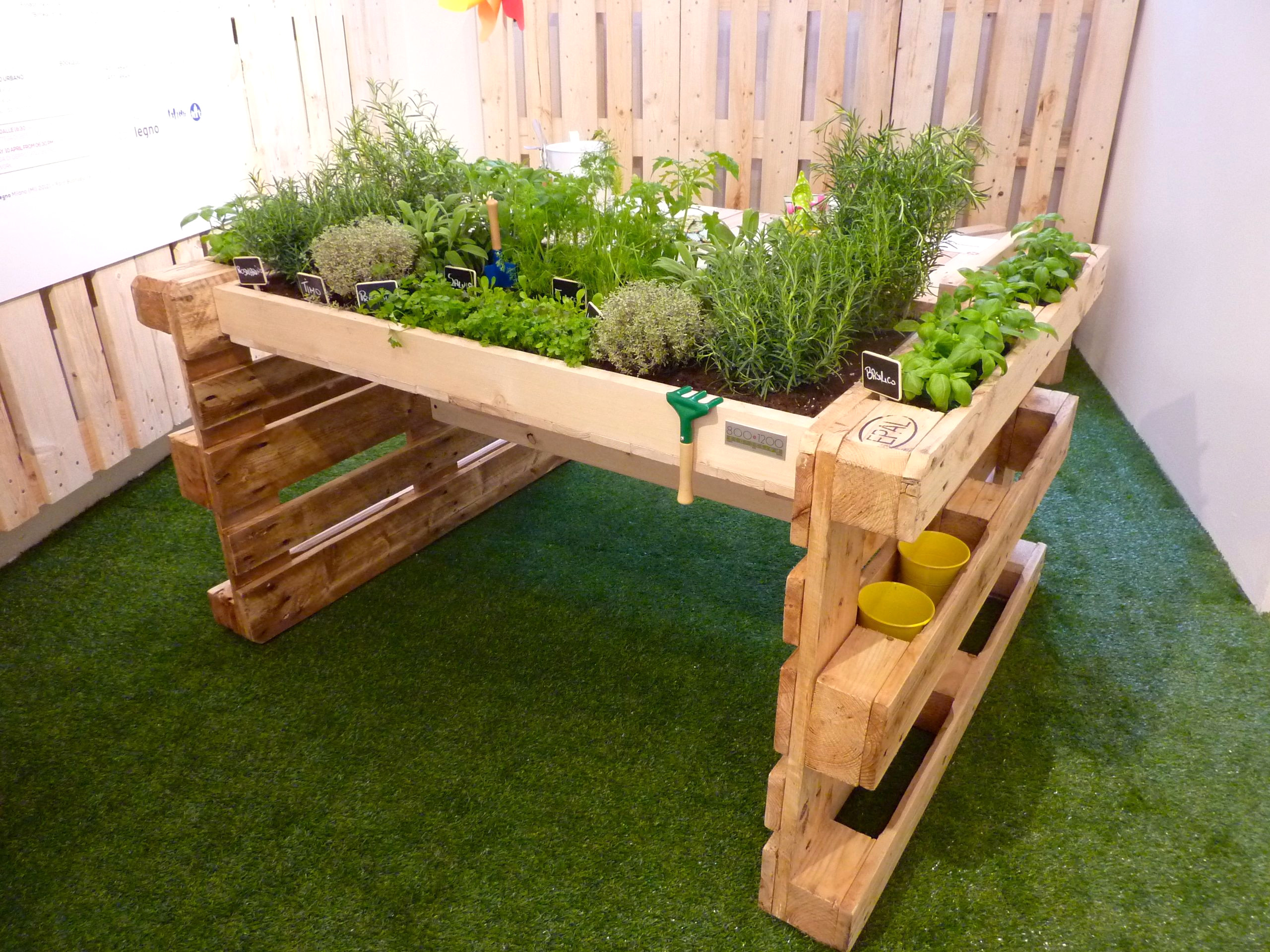 decoration jardin en palette