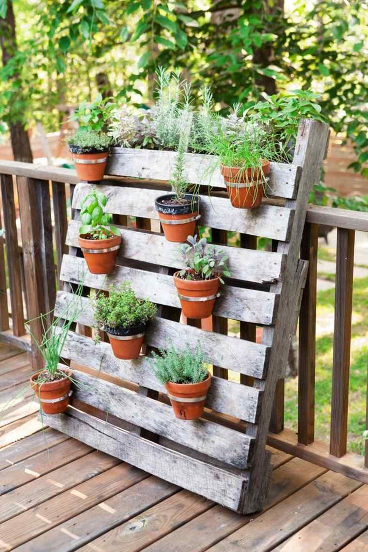 decoration jardin en palette