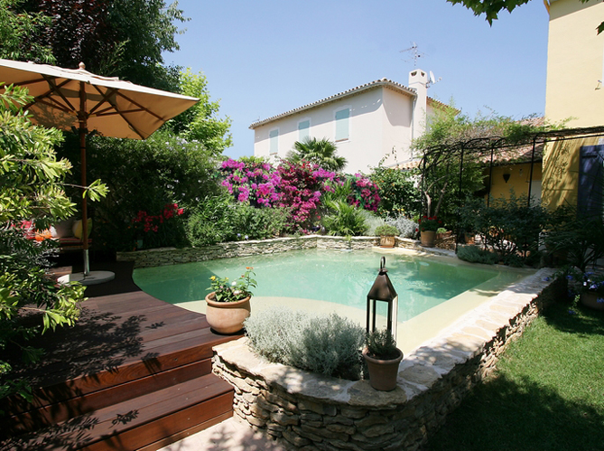 decoration jardin piscine
