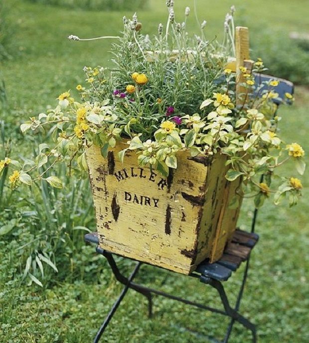 decoration jardin vintage