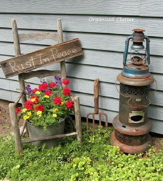 decoration jardin vintage