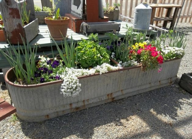 decoration jardin vintage