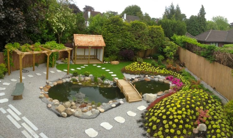 idee jardin avec petit bassin