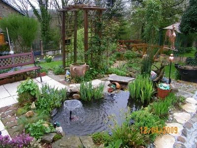 idee jardin avec petit bassin