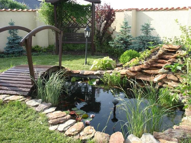 idee jardin avec petit bassin