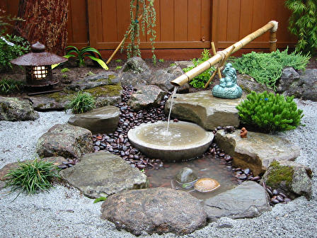 idee jardin avec petit bassin